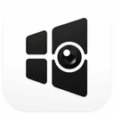 The Video Wall Live app icon: a white tile grid with one blue tile, on a light background